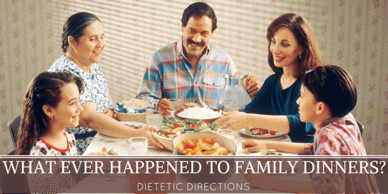 What ever happened to family dinners?