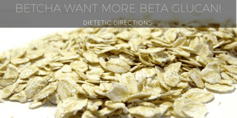 Betcha want more Beta Glucan!