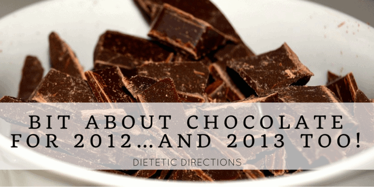 Bit about Chocolate for 2012…..and 2013 too!