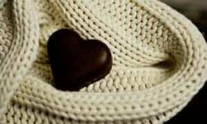 heart shaped chocolate