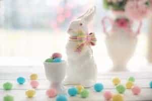 Easter bunny eggs