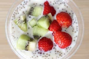 Chia seeds yogurt