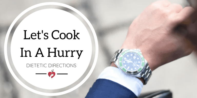 Let’s Cook in a Hurry!
