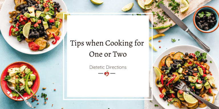 Tips when Cooking for One or Two