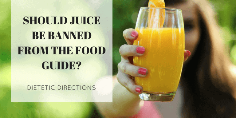 Should Juice be banned from the Food Guide?