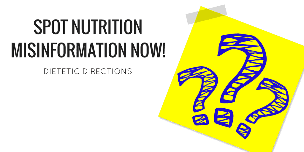 Stop the nutrition misinformation now!
