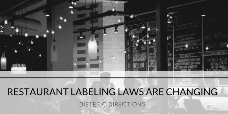 Restaurant Labeling Laws Are Changing!