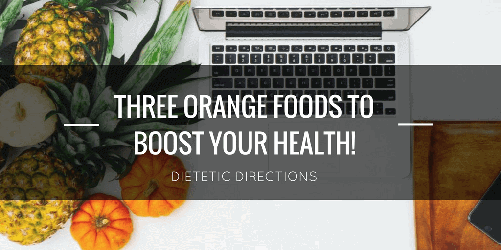 three healthy orange foods