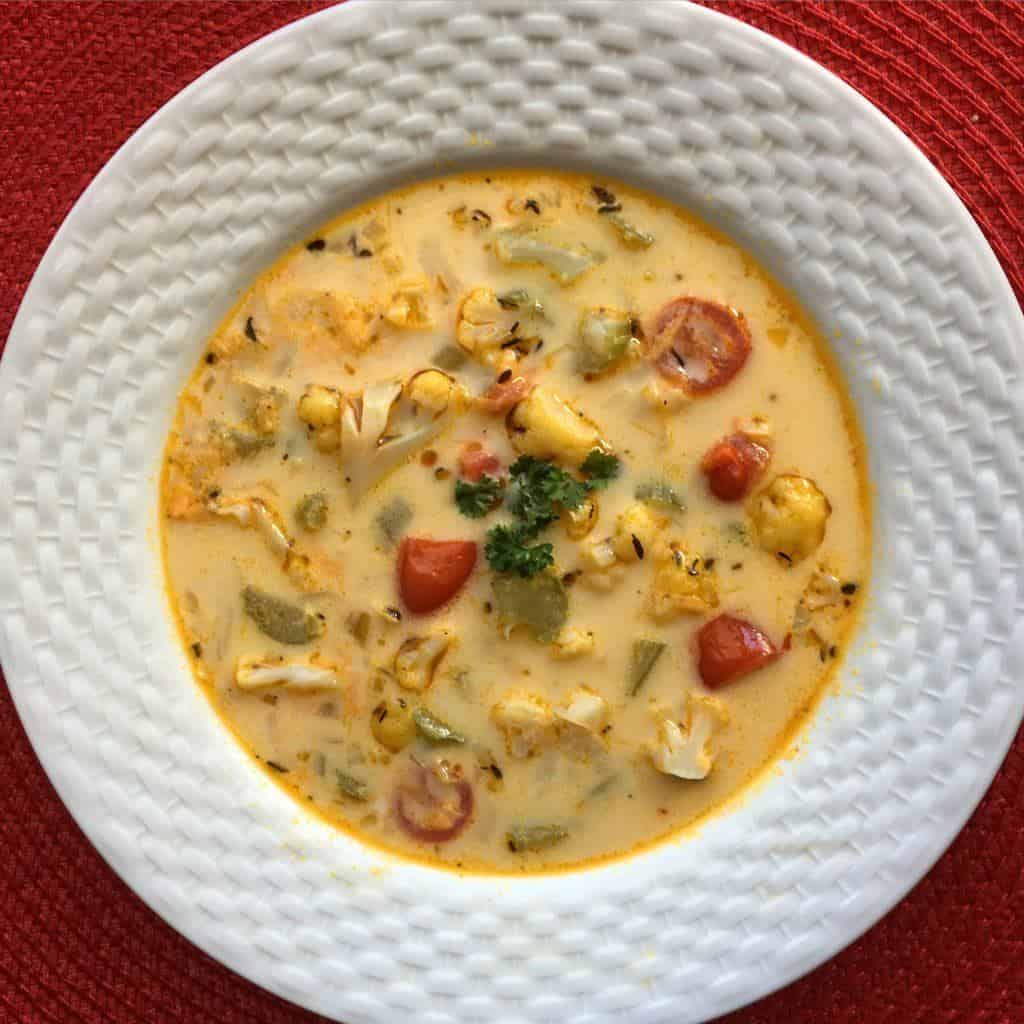 Sweet Potato & Cauliflower Soup