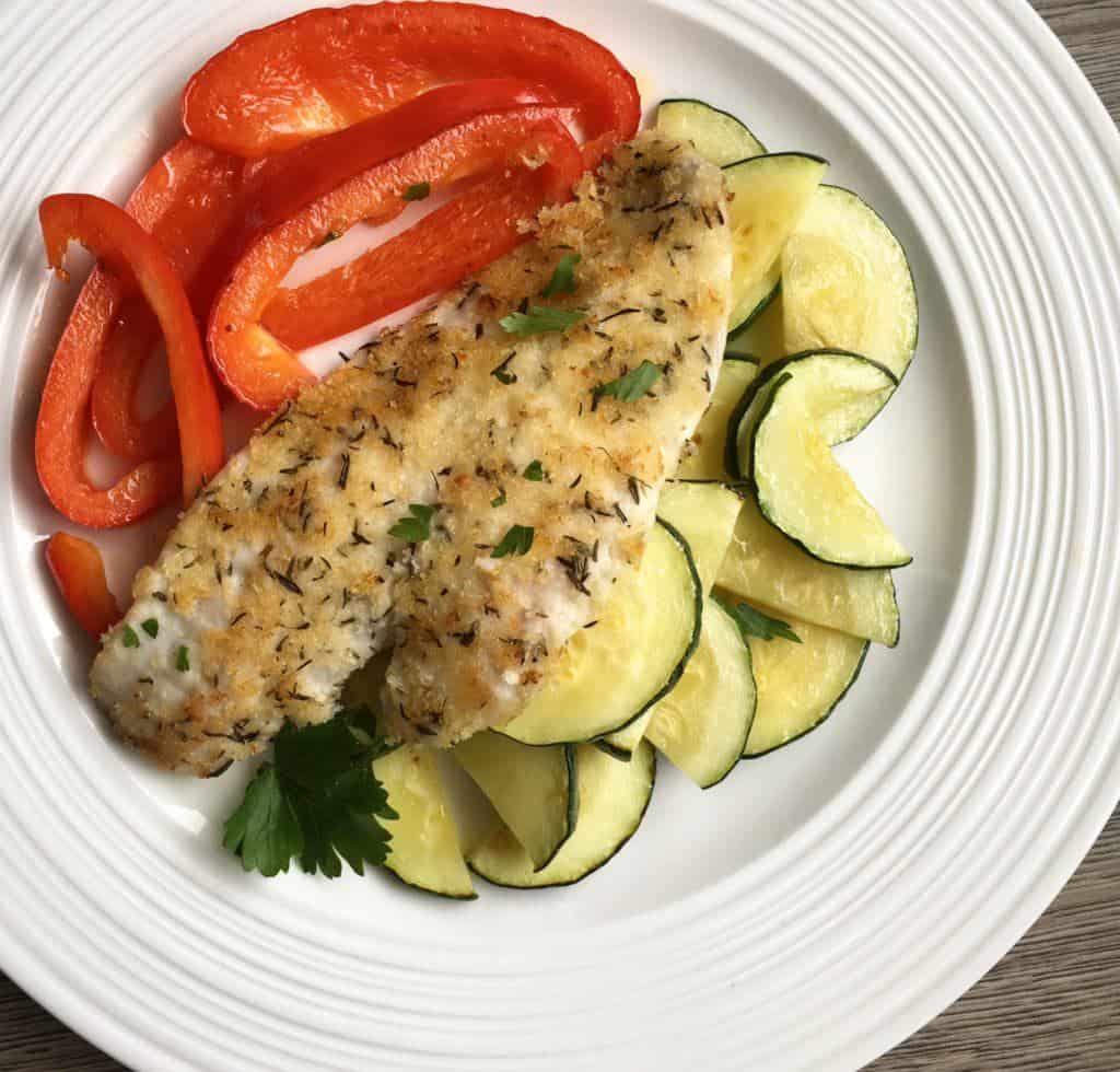 Crusted Sole with Thyme