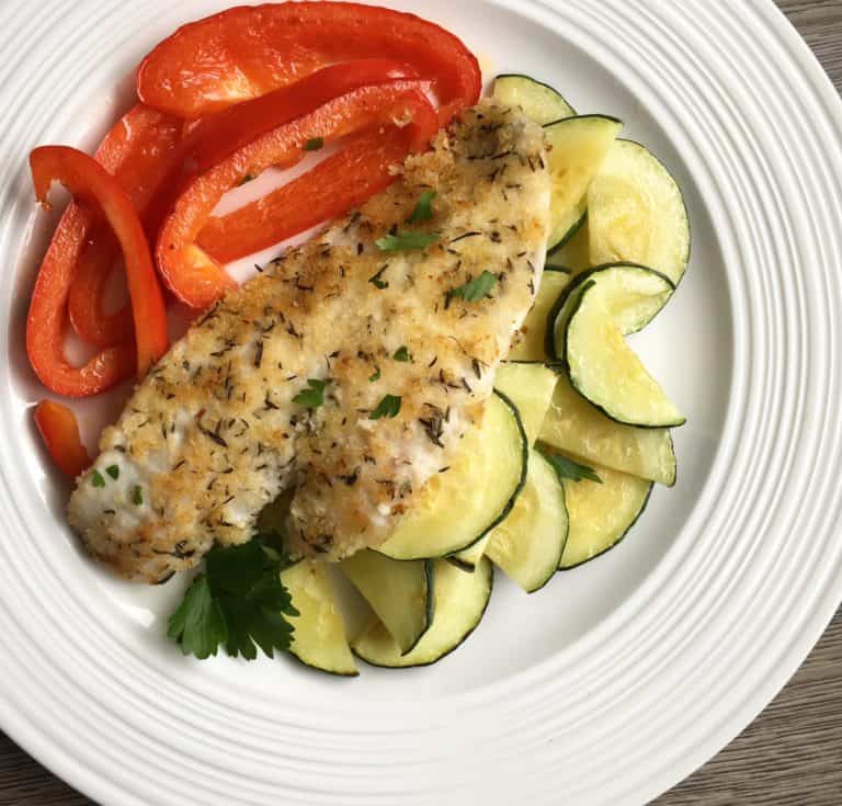 Crusted Sole with Thyme