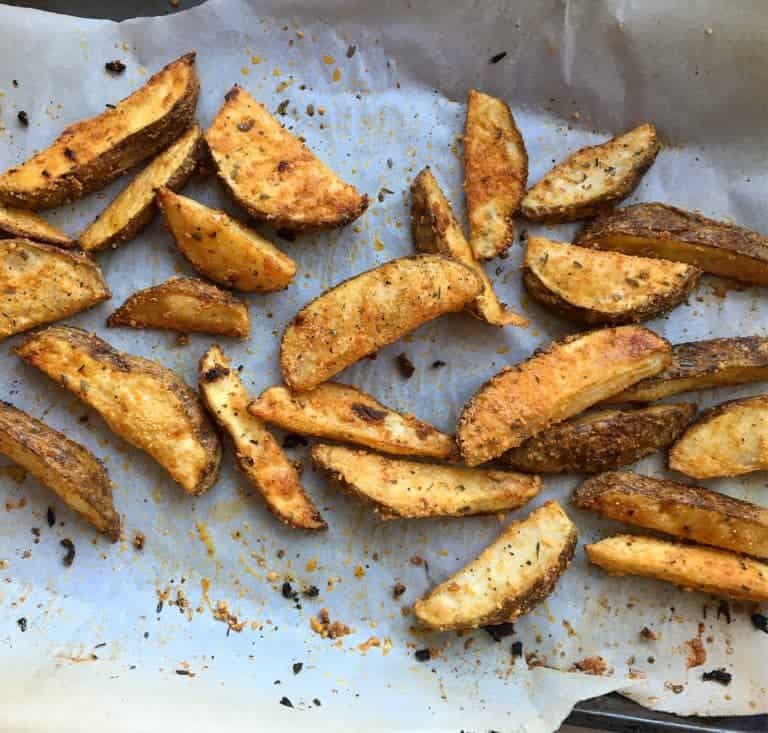 Crunchy Potato Wedges with Parmesan