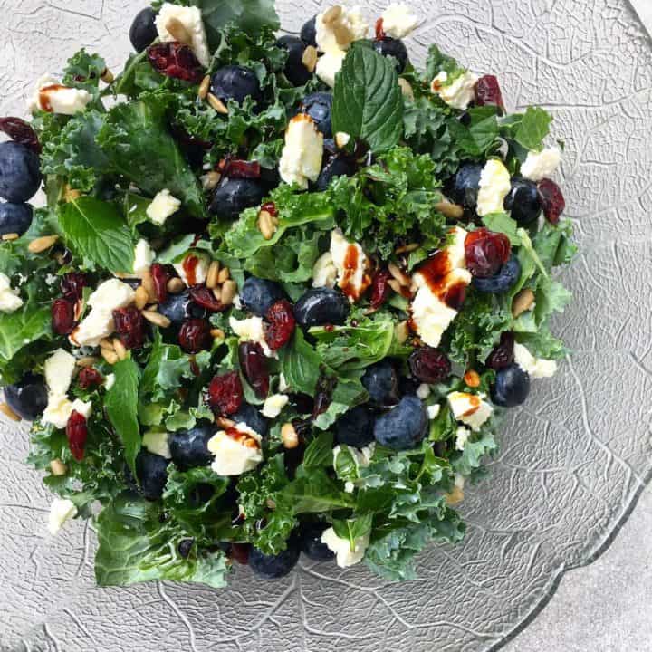 blueberry mint feta salad