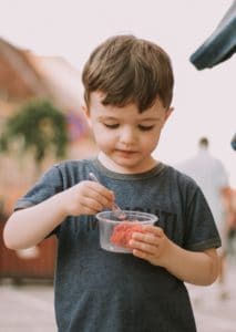 boy eating 