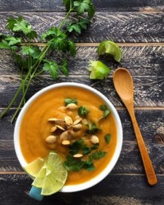 Sweet potato pear soup