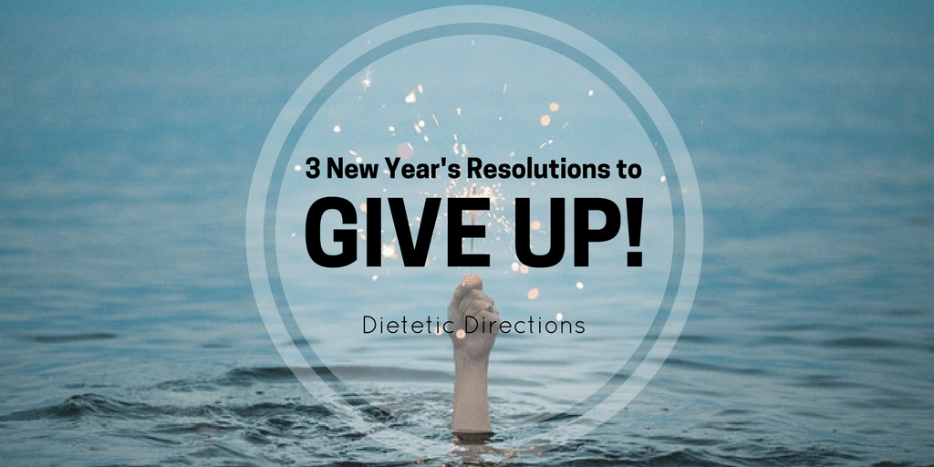 New Year's Resolution to give up