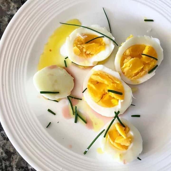 Hard Boiled Eggs with Chives