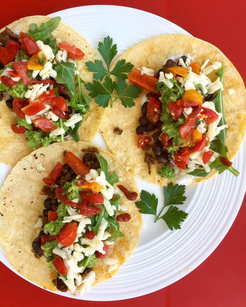 Tasty Beef or Bean Tacos