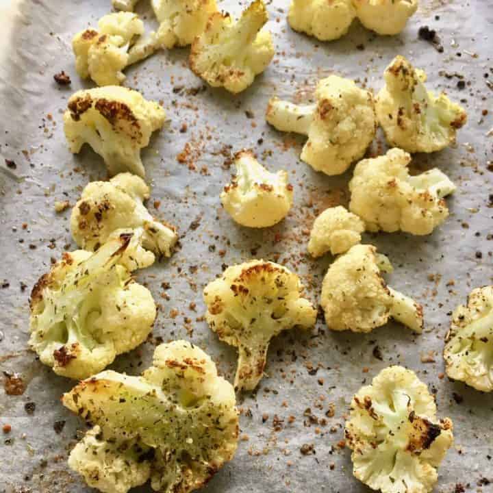 Parmesan & Oregano Roasted Cauliflower