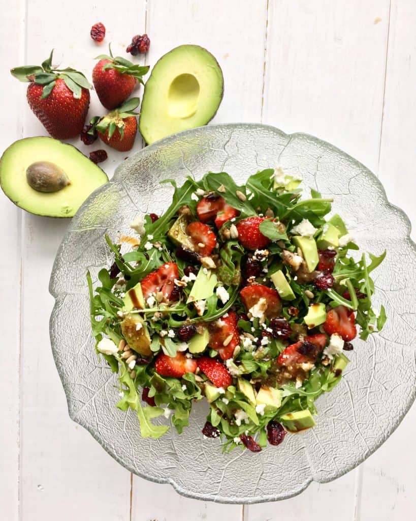 Strawberry Avocado & Feta Salad