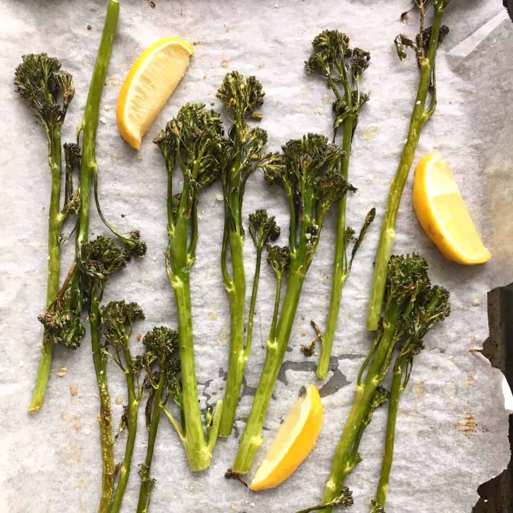 Simple Lemon Roasted Broccolini