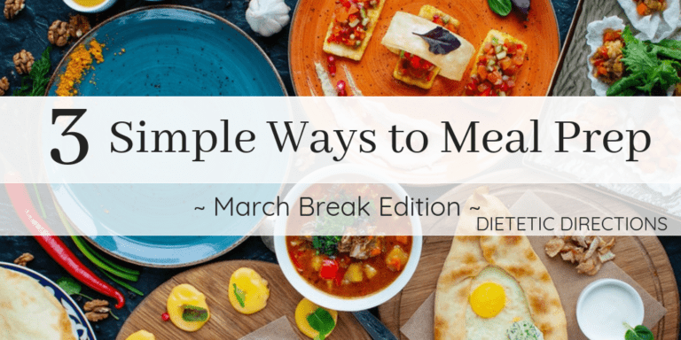 3 Simple Ways to Meal Prep
