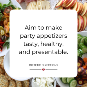 Healthy Entertaining Appetizers Canva image food typographyHealthy Entertaining Appetizers Canva image food typography