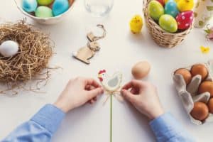 Easter decorations cute chicken rabbit egg design DIY Healthy Entertaining Appetizers