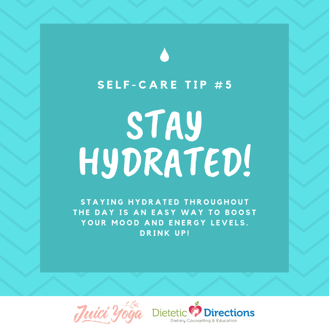 self-care and staying hydrated