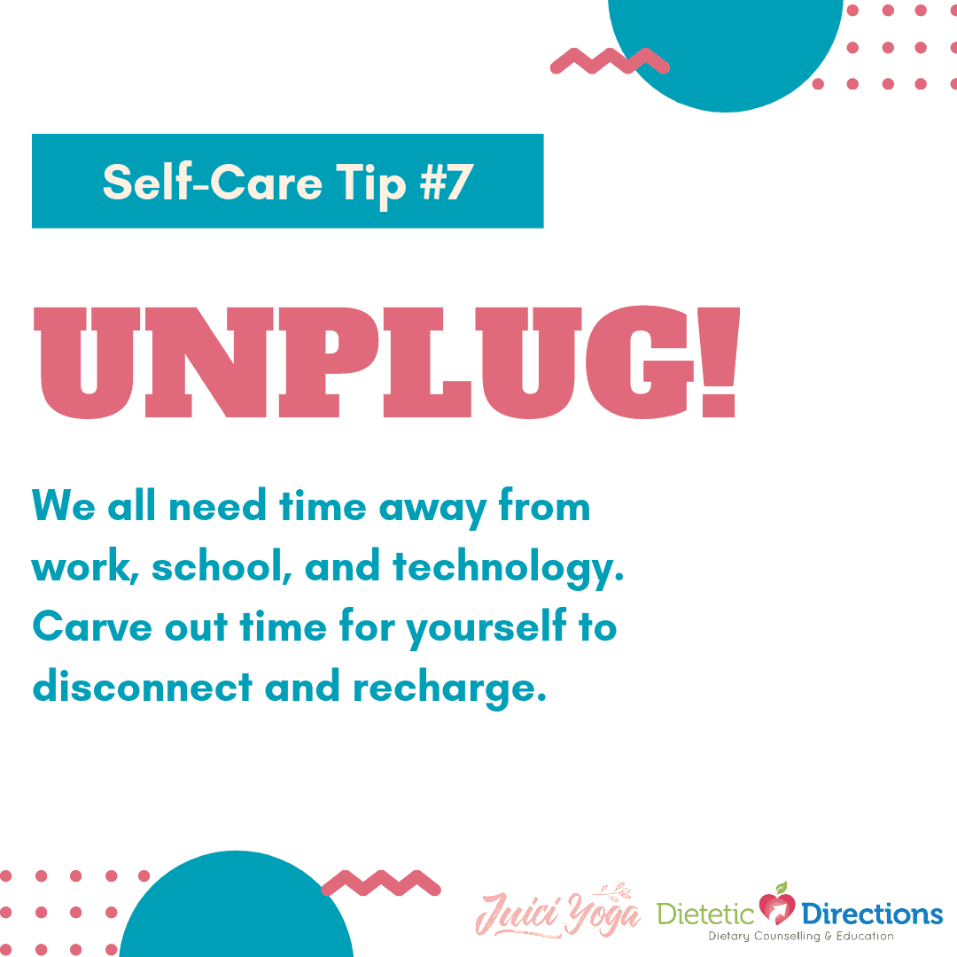 self-care and unplugging