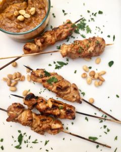 Zesty Peanut Chicken Satay