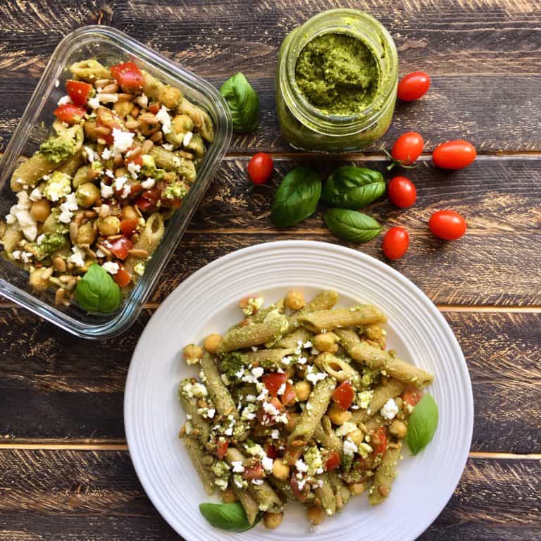 Chickpea & Feta Pasta Salad