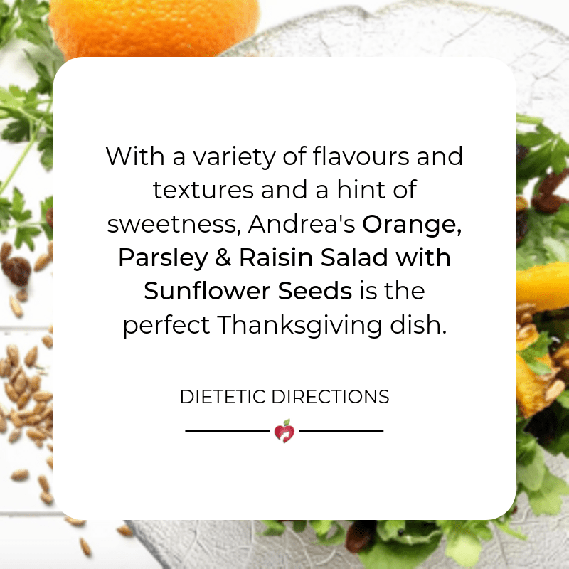 orange parsley raisin salad canva