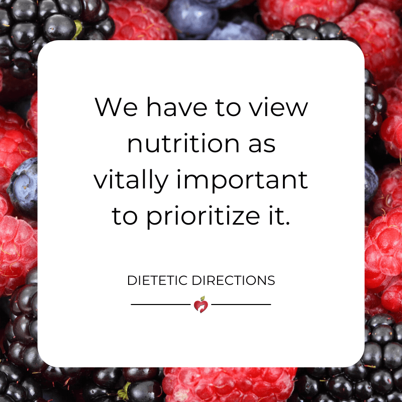 nutrition important prioritize canva