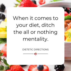 diet all or nothing mentality