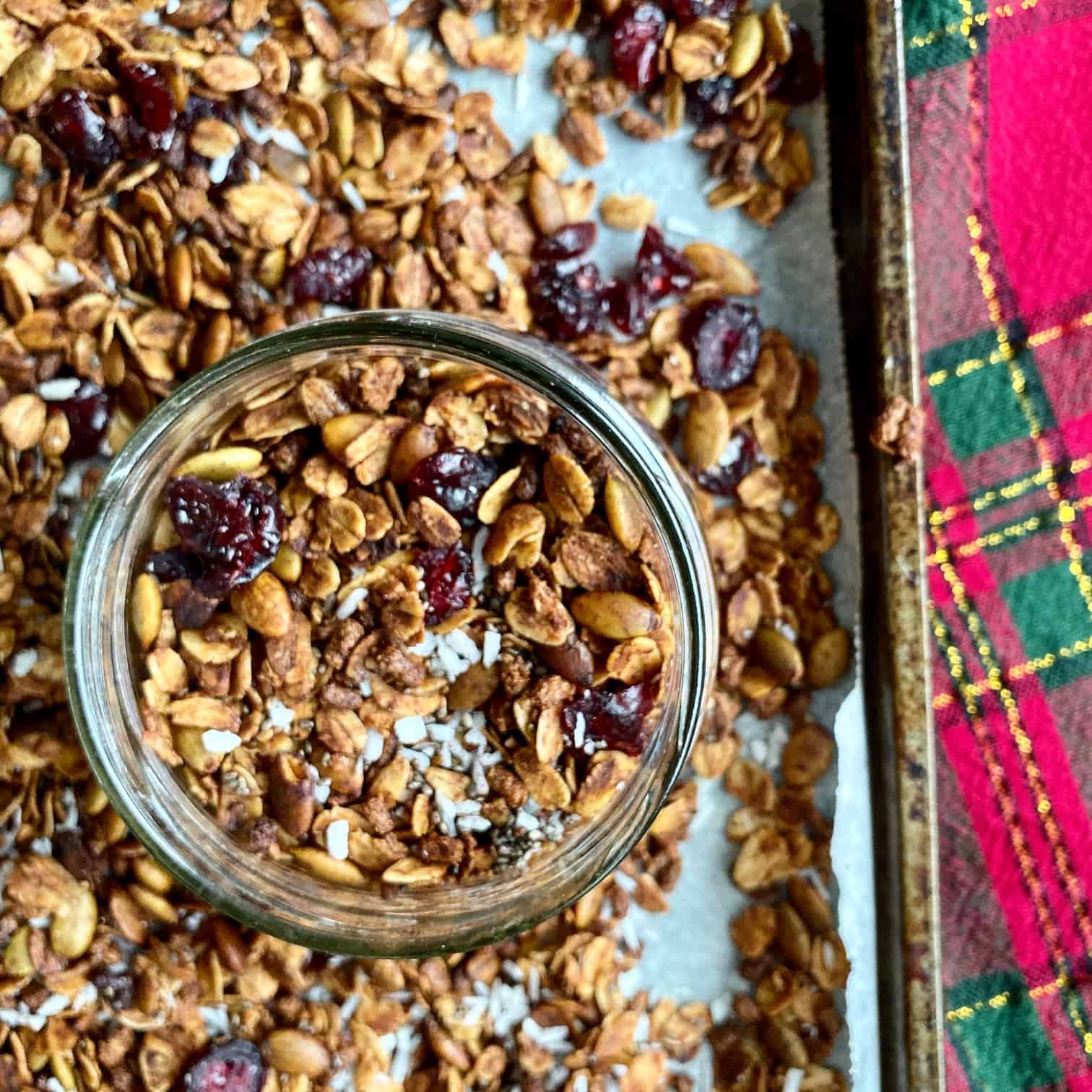 homemade coconut christmas granola - Christmas Brunch