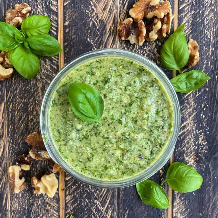 Lime Walnut Pesto