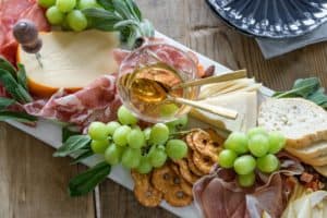 charcuterie grapes cheese