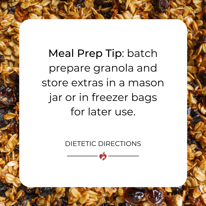 granola meal prep canva