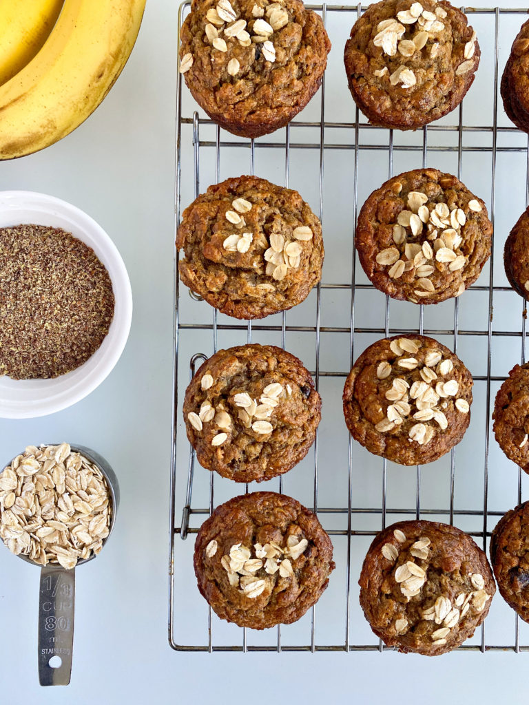 Banana Flax Oatmeal Muffin