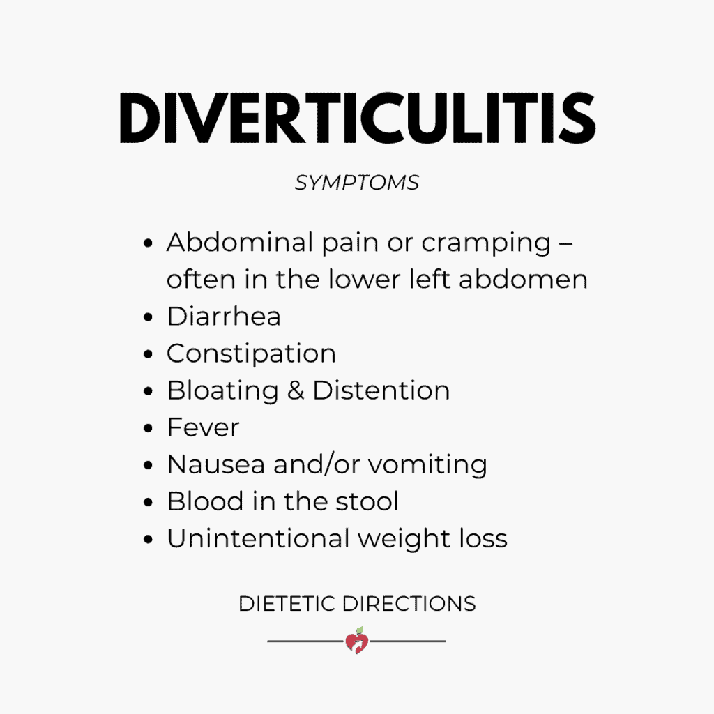 diverticulitis vs. diverticulosis