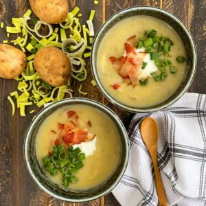 potato leek soup - Scallions versus Green Onions