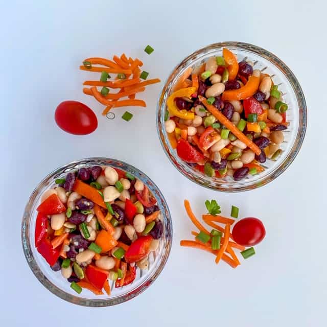 rainbow bean salad