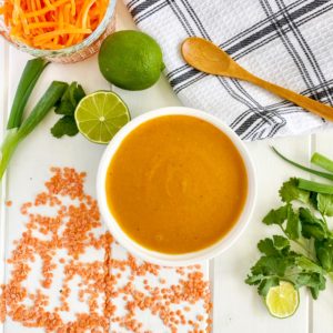 red curry carrot and lentil soup