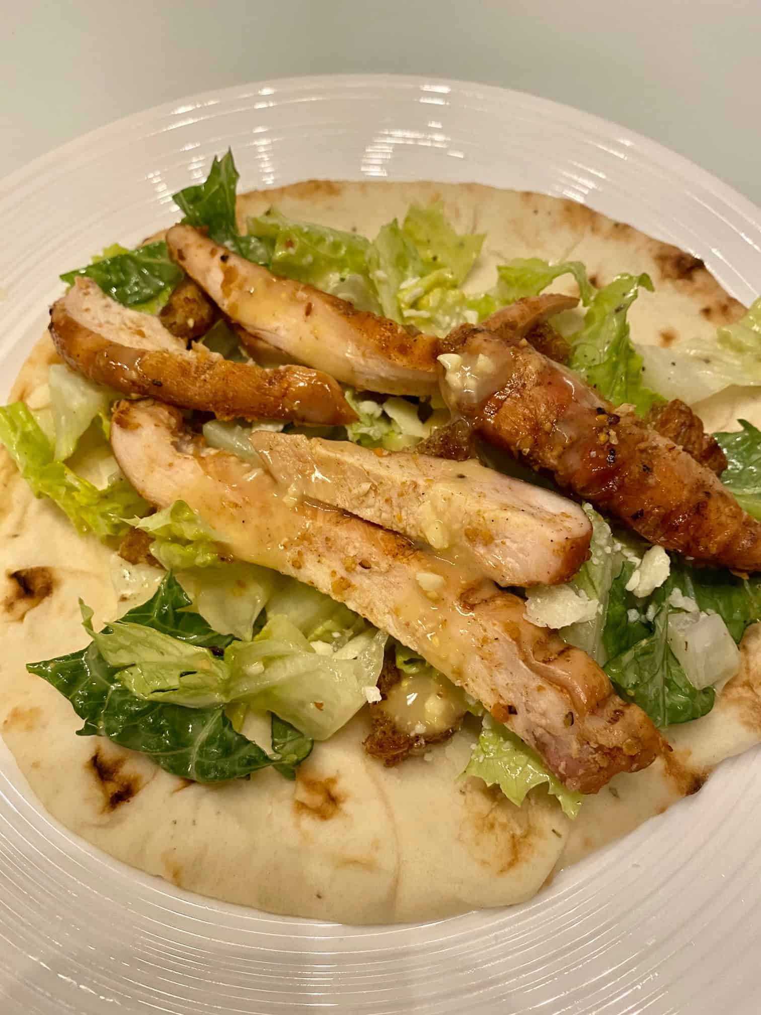 Chicken Caesar Pita Wraps