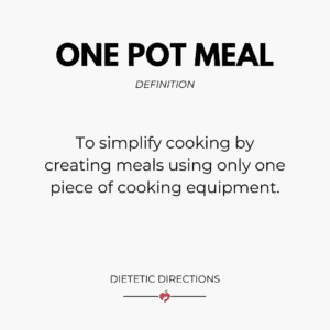 One Pot Meal 