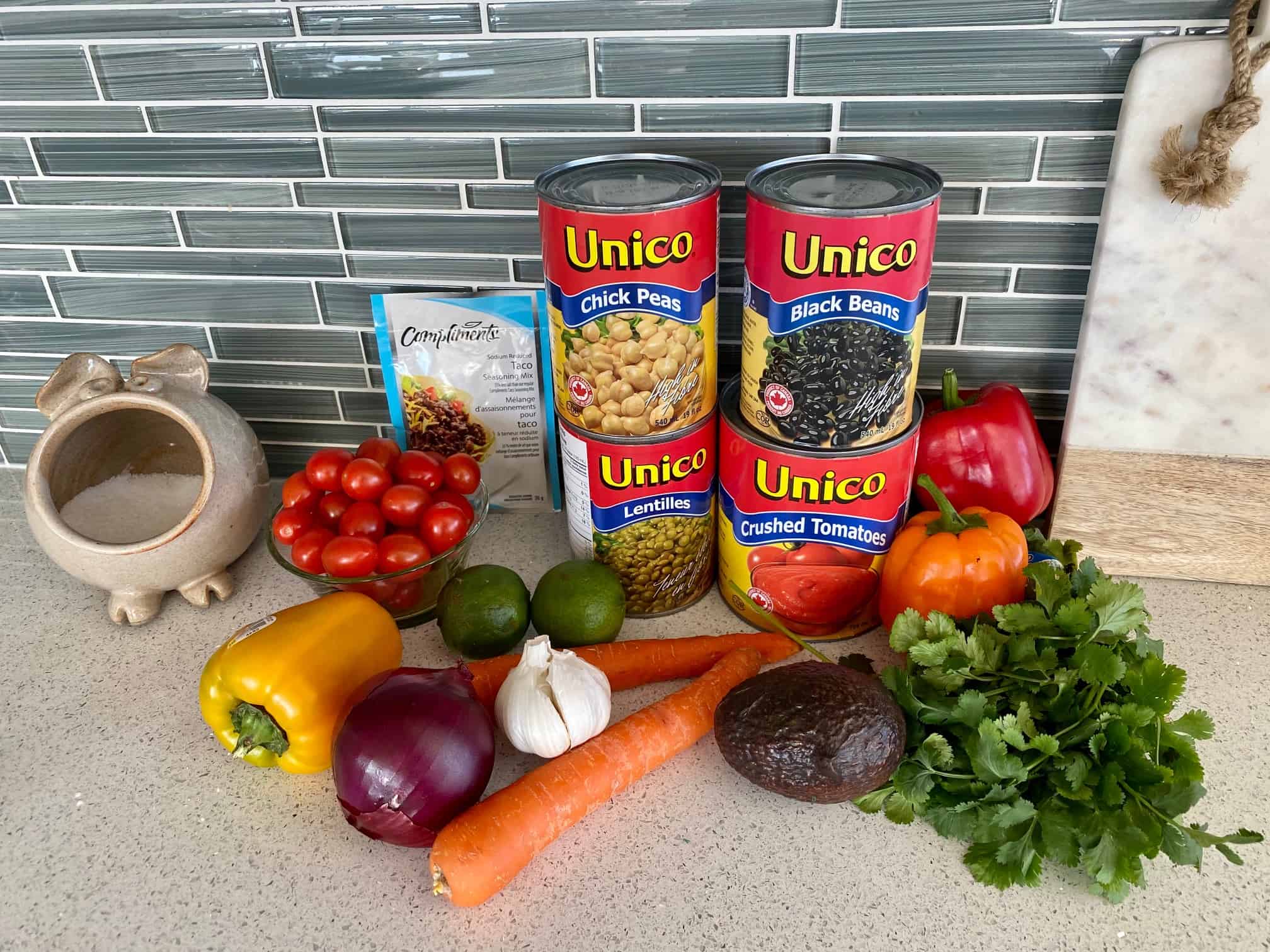 Taco Soup ingredients