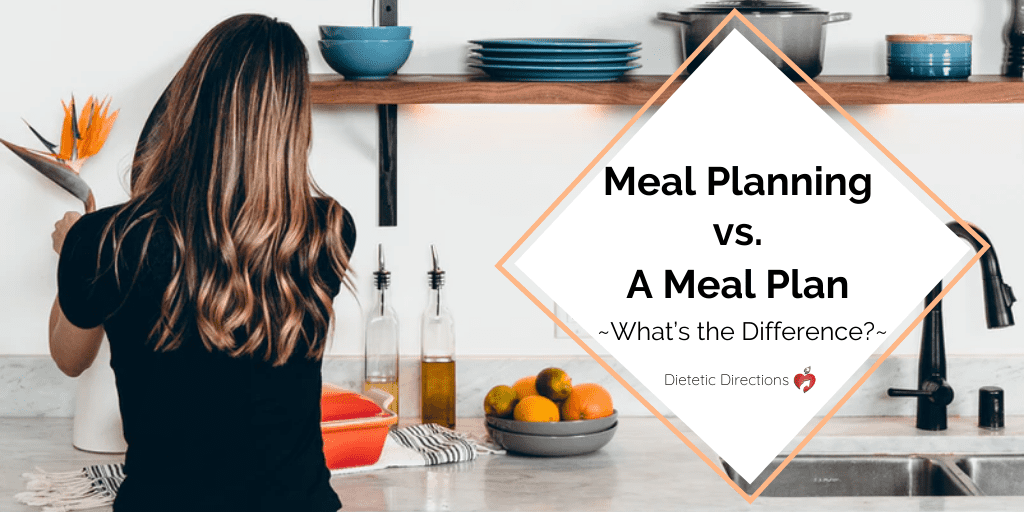 Meal Planning vs Meal Plan
