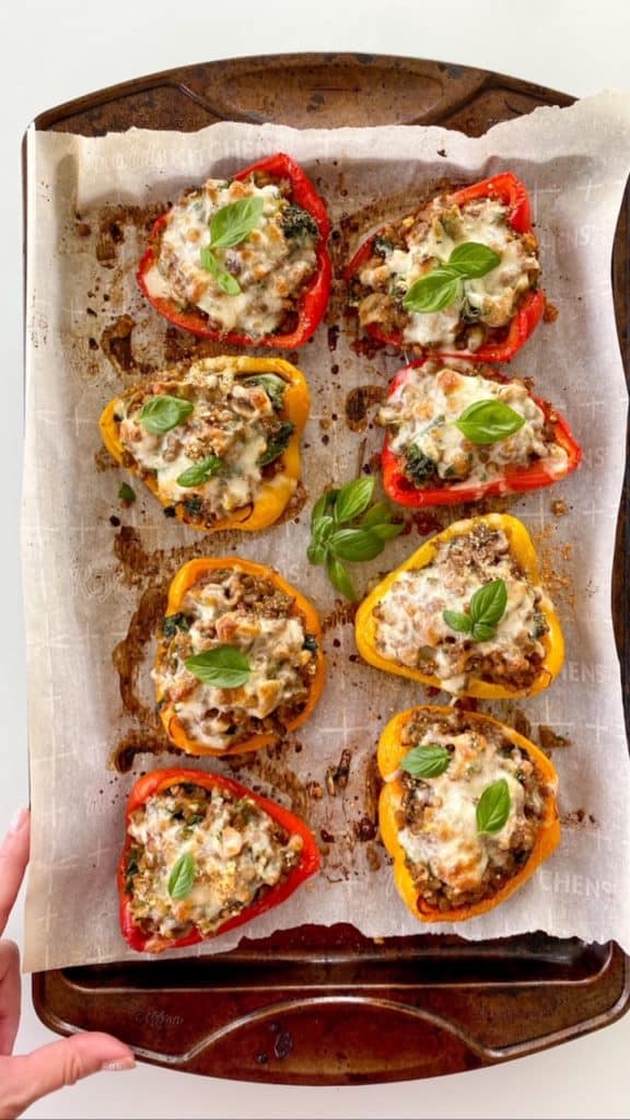 Stuffed Peppers Lentil & Sausage
