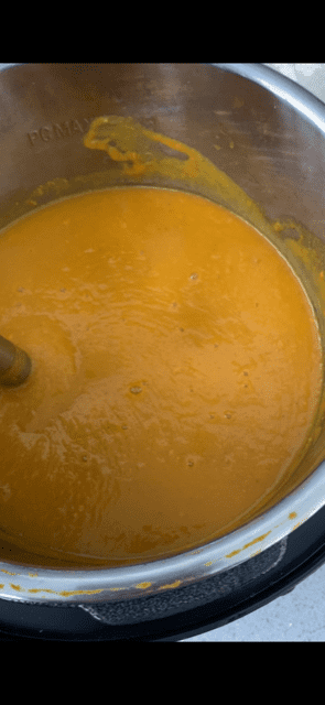 Sweet Potato Pumpkin Curry Soup 